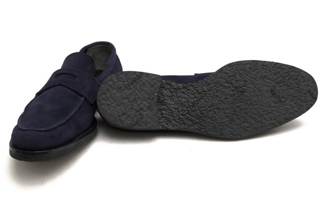 ○ユニオン・ロイヤル Union Royal Trading Post トレーディングポスト別注 Super Buck Suede 牛革 ROYAL BLUE コインローファー T 中古