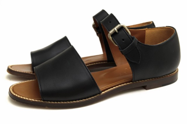 ○マーガレット ハウエル MARGARET HOWELL 牛革 サンダル 578-0170605 ANKLE STRAP SANDAL アンクルストラップ レディース 【中古 中古