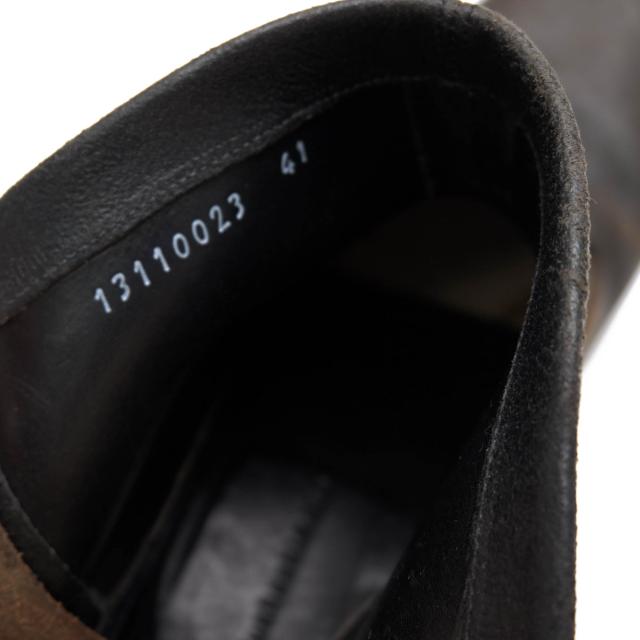 ○ジュンハシモト junhashimoto イタリアンショルダーリバース 牛革 バックジップブーツ S1311003 NEW BACK ZIP BOOTS ITALY SHOUL 中古_7