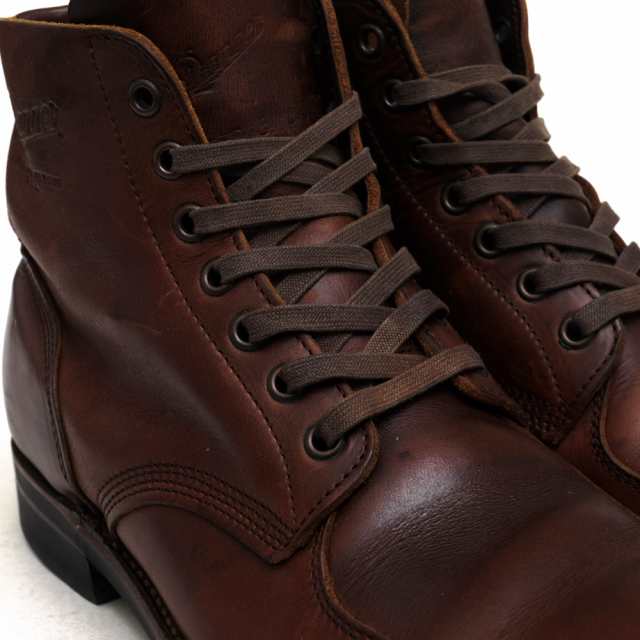 ○ダナー Danner アメリカ産フルグレイン・オイルドレザー 牛革 ワークブーツ D-1850 MONDOVI セミドレスブーツ Vibramソール  メン 中古 - ワークブーツ