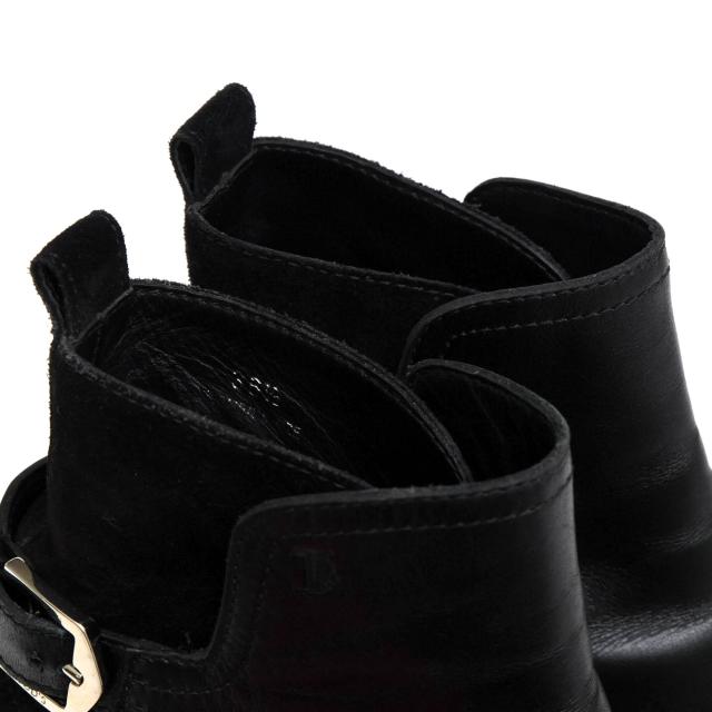 ○トッズ TOD'S 牛革 カーフ ショートブーツ ジョッパーブーツ