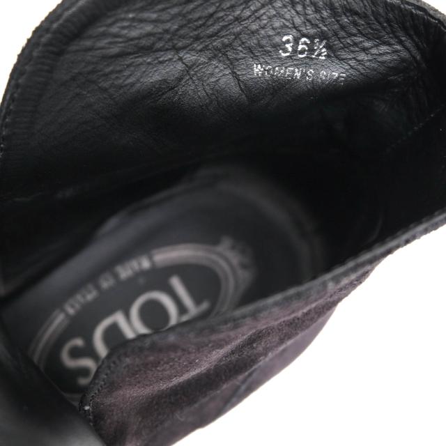 ○トッズ TOD'S 牛革 カーフ ショートブーツ ジョッパーブーツ