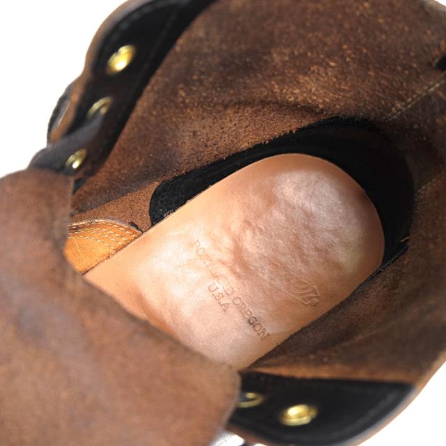 ○ダナー Danner ホーウィン社 フルグレインレザー 牛革 ワークブーツ D-1803 OCONTO オカント Vibramソール プレーントゥ ステッ  中古の通販は