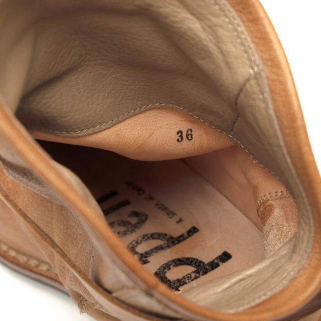 ○トリッペン trippen 牛革 ショートブーツ BOMB ボム 牛革 シボ革