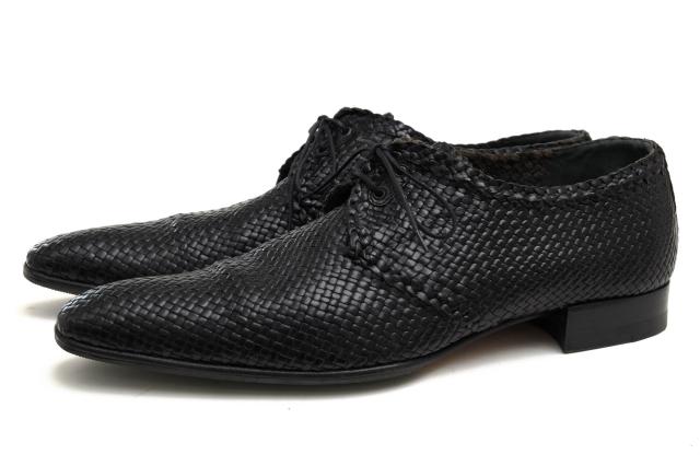 ○テストーニ testoni 牛革 カーフ ビジネスシューズ メッシュ・イントレチャート メンズ 【中古】 中古