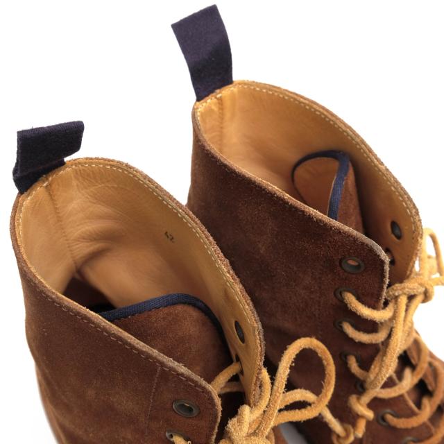 ○ブルネロクチネリ BRUNELLO CUCINELLI 牛革 レースアップブーツ