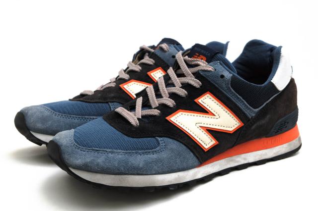 ○ニューバランス NEW BALANCE Connoisseur Painters ローカットスニーカー US574BL ENCAPソール メンズ 【中古】 中古 ローカット