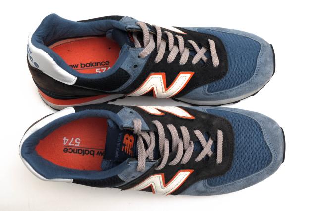 ○ニューバランス NEW BALANCE Connoisseur Painters ローカットスニーカー US574BL ENCAPソール メンズ 【中古】 中古 ローカット
