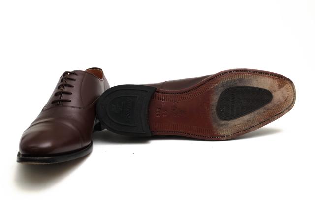 ○スコッチグレイン SCOTCH GRAIN 国産カーフ 牛革 ビジネスシューズ 3526 ASSURANCE アシュランス オックスフォードシューズ スト 中古 ○スコッチグレイン SCOTCH GRAIN 国産カーフ 牛革 ビジネスシューズ