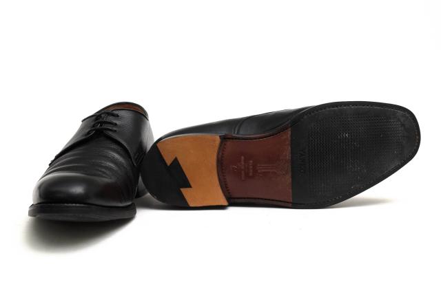 ○ヤンコ YANKO 牛革 カーフ ビジネスシューズ 11405 オックスフォードシューズ プレーントゥ グッドイヤーウェルト製法 メンズ 【 中古の通販は