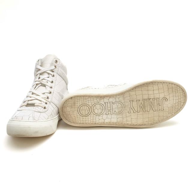 ○ジミーチュウ Jimmy Choo 牛革 ハイカットスニーカー BELGRAVIA 定番