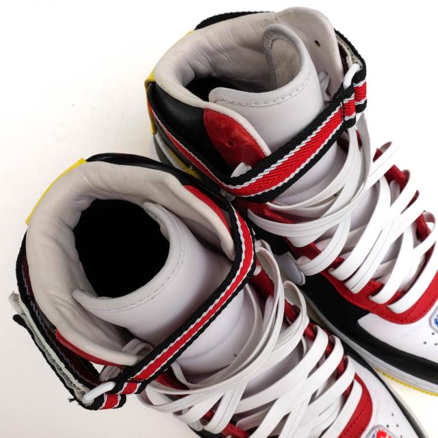 ○ナイキ NIKE リカルドティッシ RICCARDO TISCI ハイカットスニーカー AQ3366-600 AIR FORCE 1 HI/RT エアフォース1 リカルド・テ 中古_4
