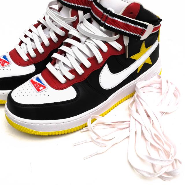 ○ナイキ NIKE リカルドティッシ RICCARDO TISCI ハイカットスニーカー AQ3366-600 AIR FORCE 1 HI/RT エアフォース1 リカルド・テ 中古_8