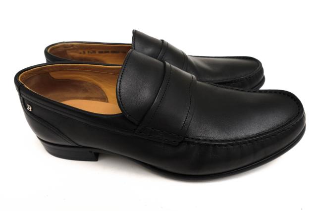 ○バリー BALLY 牛革 カーフ コインローファー CORONY モックトゥ