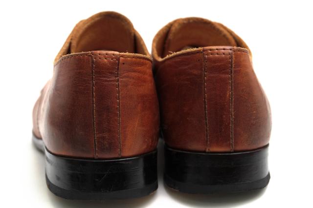 ○パドローネ PADRONE ヌメキップレザー フルベジタブル鞣し 牛革 ビジネスシューズ PU7358-2001-11C DERBY PLAIN TOE SHOES JACK 中古_3
