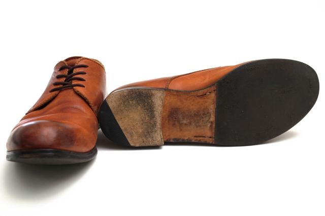 ○パドローネ PADRONE ヌメキップレザー フルベジタブル鞣し 牛革 ビジネスシューズ PU7358-2001-11C DERBY PLAIN TOE SHOES JACK 中古_6