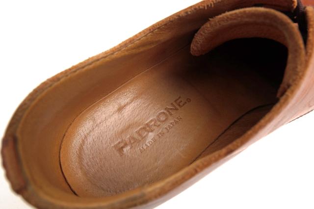 ○パドローネ PADRONE ヌメキップレザー フルベジタブル鞣し 牛革 ビジネスシューズ PU7358-2001-11C DERBY PLAIN TOE SHOES JACK 中古_7