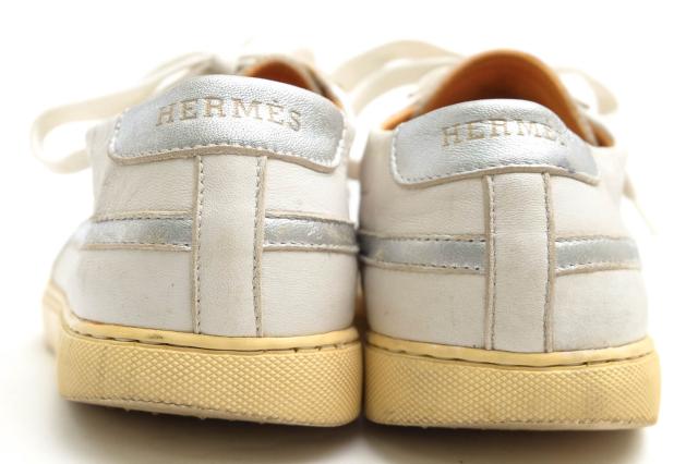 ○エルメス HERMES 牛革 カーフ ローカットスニーカー メンズ 【中古】 中古_3