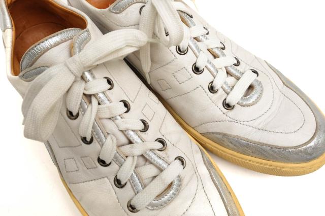 ○エルメス HERMES 牛革 カーフ ローカットスニーカー メンズ 【中古】 中古_5