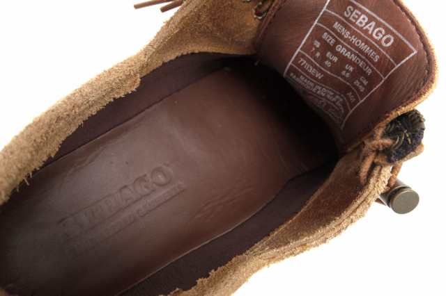 ○セバゴ SEBAGO エンジニアド ガーメンツ ENGINEERED GARMENTS 牛革 カジュアルシューズ 77113EW ZIPPERDECK ワックススエード モ 中古