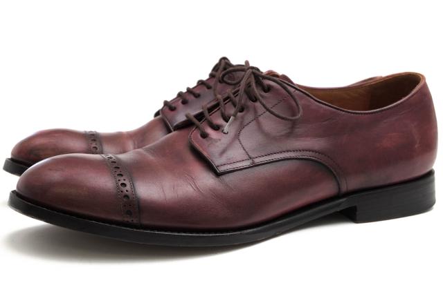 ○ポールスミス Paul Smith 牛革 カーフ ビジネスシューズ キャップトゥ レザーソール メンズ 【中古】 中古の通販は