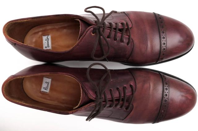 ○ポールスミス Paul Smith 牛革 カーフ ビジネスシューズ キャップトゥ レザーソール メンズ 【中古】 中古_4