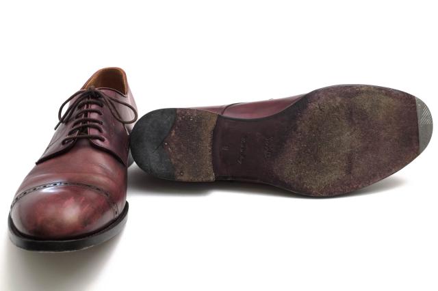 ○ポールスミス Paul Smith 牛革 カーフ ビジネスシューズ キャップトゥ レザーソール メンズ 【中古】 中古_6