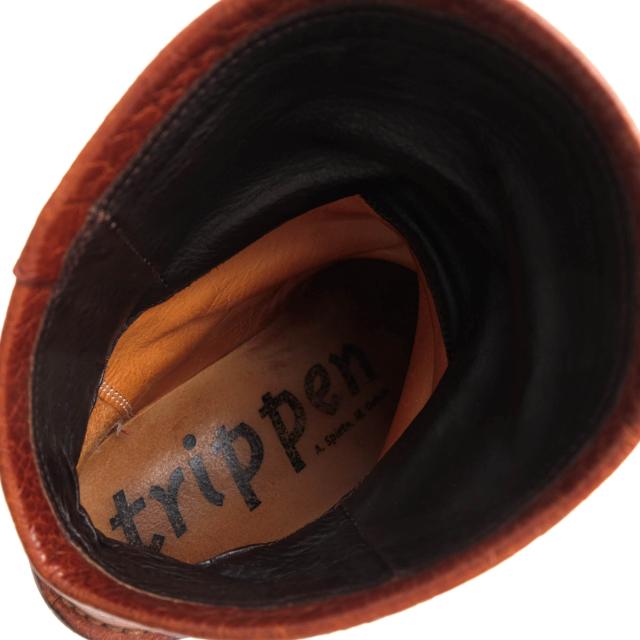 ○トリッペン trippen 牛革 ショートブーツ BOMB ボム シボ革
