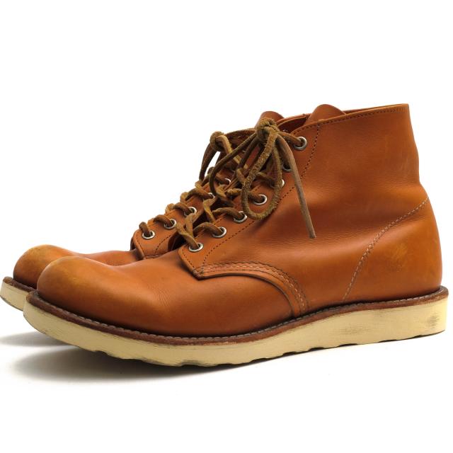○レッドウィング RED WING 復刻 犬タグ ゴールドラセット セコイア 牛革 ワークブーツ 9871 6inch CLASSIC ROUND TOE クラシック  中古の通販は 22,115円