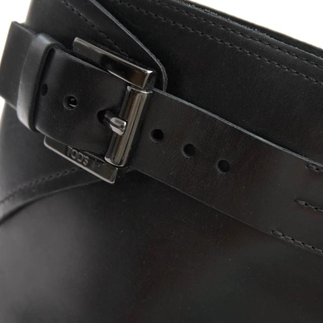 ○トッズ TOD'S 牛革 カーフ エンジニアブーツ ラバーソール プレーントゥ レディース 【中古】 中古_5