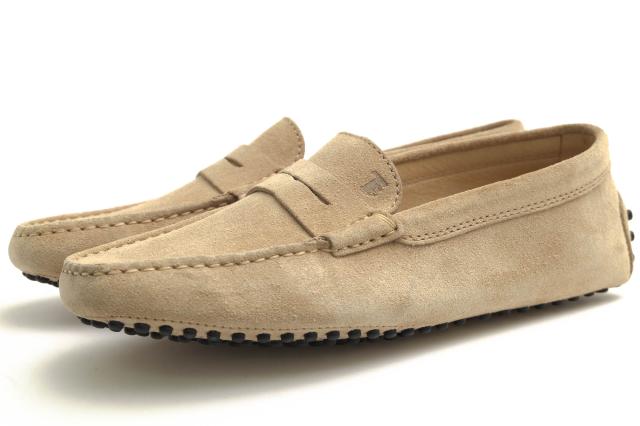 ○トッズ TOD'S 牛革 ドライビングシューズ GOMMINI MOCASSINO ゴンミーニ スリッポン 定番 メンズ 【中古】 中古