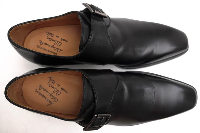 ○アルマス ALMAS 牛革 カーフ ビジネスシューズ 1377 モンク