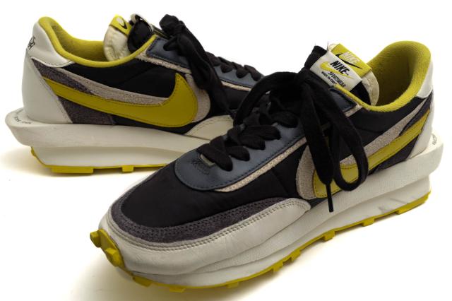 ○ナイキ NIKE UNDERCOVER sacai アンダーカバー サカイ ローカットスニーカー DJ4877-001 LD Waffle Black Sail-Dark Grey-Bright 中古