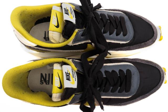 ○ナイキ NIKE UNDERCOVER sacai アンダーカバー サカイ ローカットスニーカー DJ4877-001 LD Waffle Black Sail-Dark Grey-Bright 中古