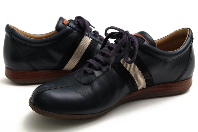 ○バリー BALLY 牛革 カーフ ローカットスニーカー FRENZ フィレンツェ トレインスポッティング メンズ 【中古】 中古_2