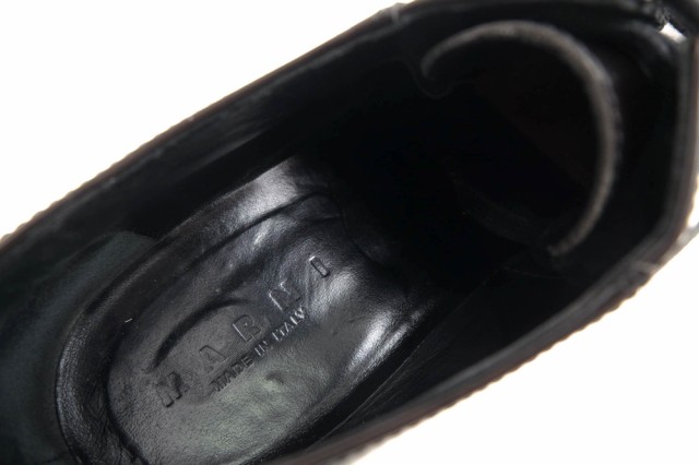 ○マルニ MARNI 2014AW 牛革 カーフ ビジネスシューズ ALMRR02G04 SCARPA ALLACCIATA MALE SHOE ポストマン プレーントゥ メンズ 中古