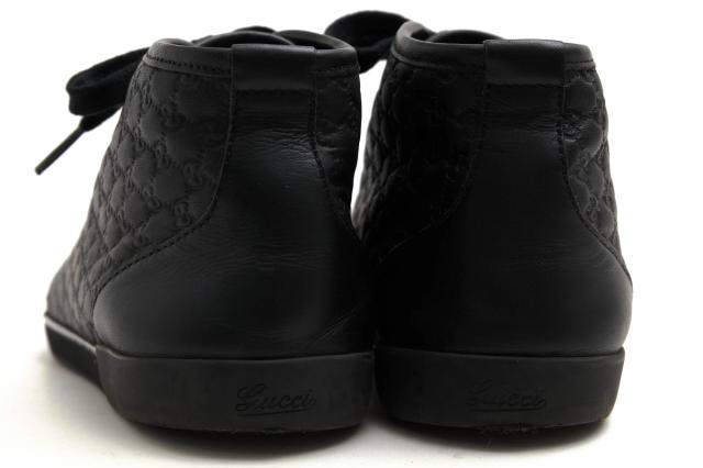 ○グッチ GUCCI GGシマレザー 牛革 ハイカットスニーカー 391499  レディース 【中古】 中古の通販は