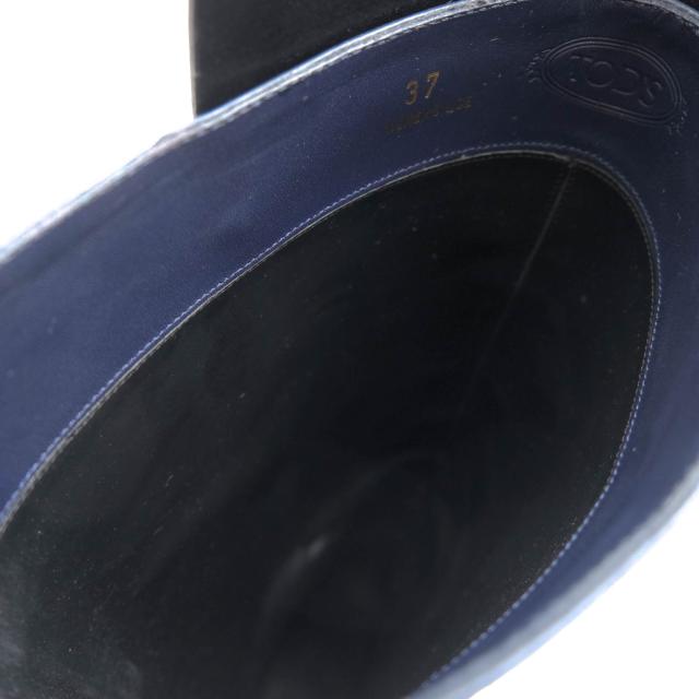 ○トッズ TOD'S 牛革 カーフ ロングブーツ ジョッパーブーツ バイカラー レディース 【中古】 中古_7
