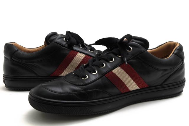 ○バリー BALLY 牛革 カーフ ローカットスニーカー ORIANO バリーストライプ メンズ 【中古】 中古_2