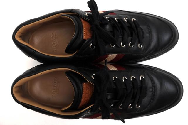 ○バリー BALLY 牛革 カーフ ローカットスニーカー ORIANO バリーストライプ メンズ 【中古】 中古_4