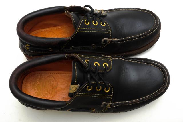 ○ビズビム VISVIM 米国ホーウィン社クロムエクセル 牛革 デッキシューズ AMERICANA DECK CREPE-FOLK クレープソール モカシン メ 中古_4
