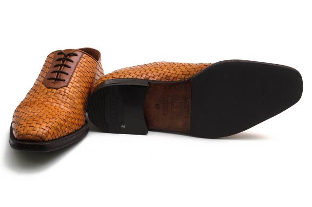 ○ロエベ LOEWE 牛革 カーフ ビジネスシューズ メッシュ・イントレチャート レザーソール メンズ 【中古】 中古 ○ロエベ LOEWE 牛革 カーフ ビジネスシューズ メッシュ・イントレ