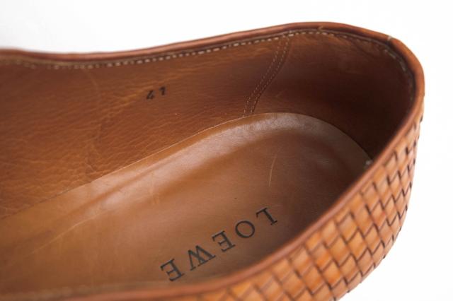 ○ロエベ LOEWE 牛革 カーフ ビジネスシューズ メッシュ・イントレ