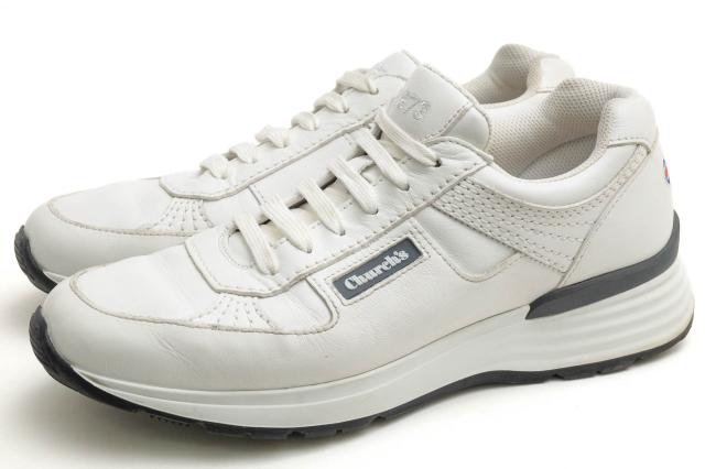 ○チャーチ Church's 牛革 カーフ ローカットスニーカー CH873 ダッドスニーカー メンズ 【中古】 中古