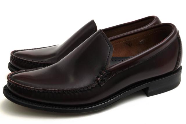 シェットランドフォックス　ヴァンプ ローファー 26-26.5ｃｍブラック ○シェットランドフォックス SHETLANDFOX 牛革 ヴァンプローファー