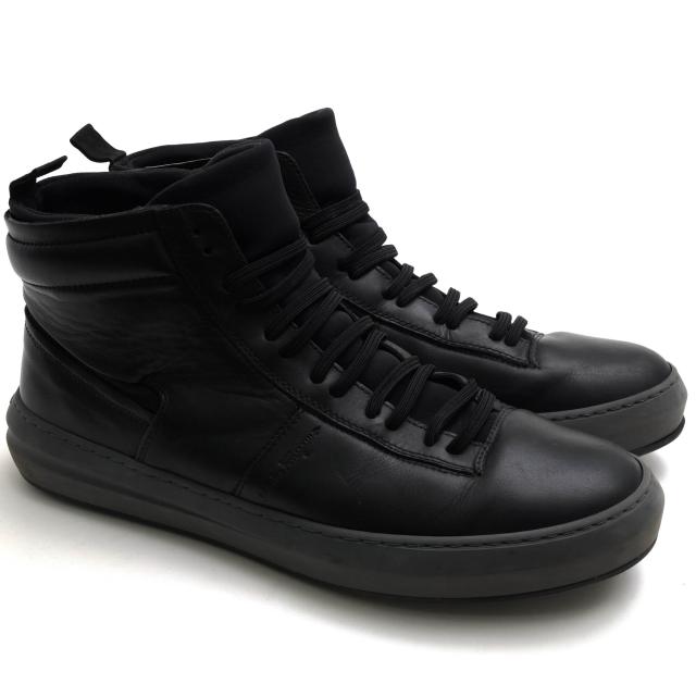 ○フェラガモ Salvatore Ferragamo 牛革 カーフ ハイカットスニーカー 47048 メンズ 【中古】 中古_1