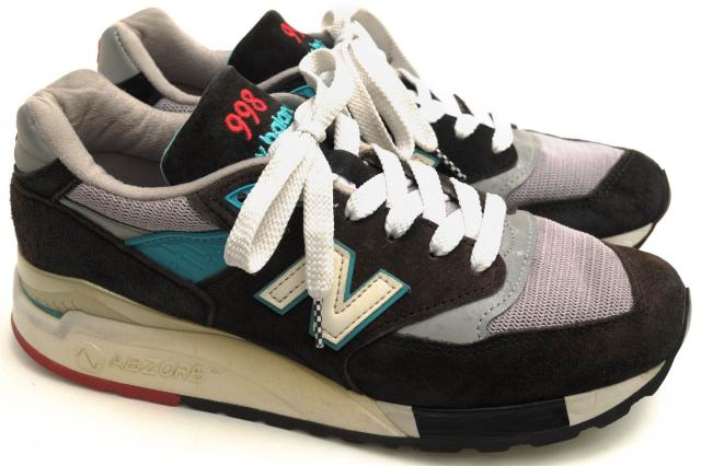 ○ニューバランス NEW BALANCE ウルヴァリン社製ピッグスキンスウェード ローカットスニーカー M998CBB ABZORB メンズ 【中古】 中古_1