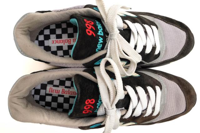 ○ニューバランス NEW BALANCE ウルヴァリン社製ピッグスキンスウェード ローカットスニーカー M998CBB ABZORB メンズ 【中古】 中古_4