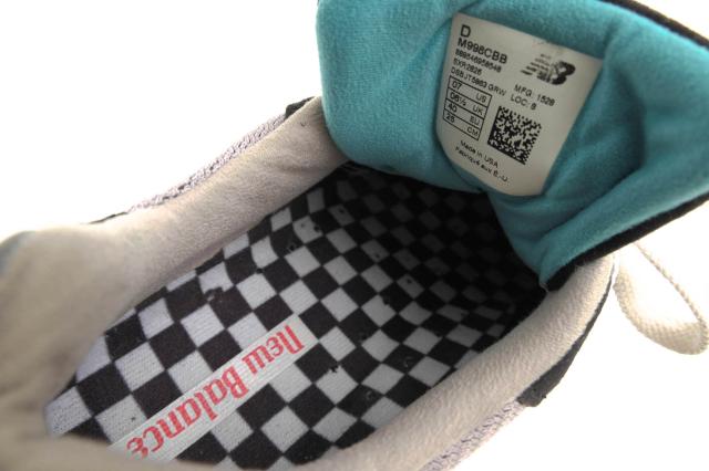 ○ニューバランス NEW BALANCE ウルヴァリン社製ピッグスキンスウェード ローカットスニーカー M998CBB ABZORB メンズ 【中古】 中古_7