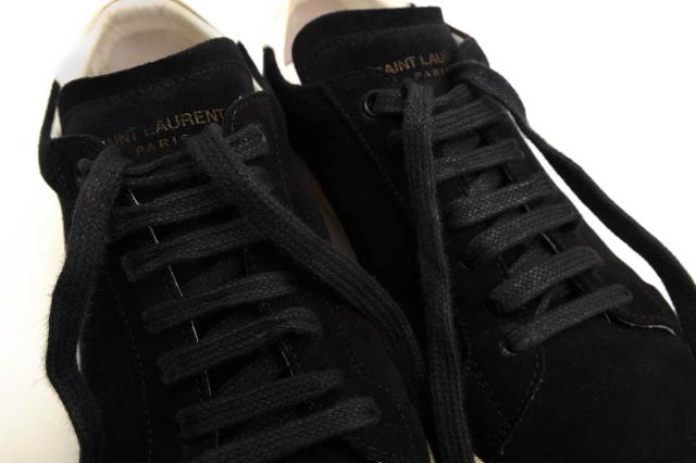 ○サンローラン YVES SAINT LAURENT パリ PARIS エディ・スリマン Hedi Slimane 牛革 ローカットスニーカー VU421570 SL/06 Court 中古_5
